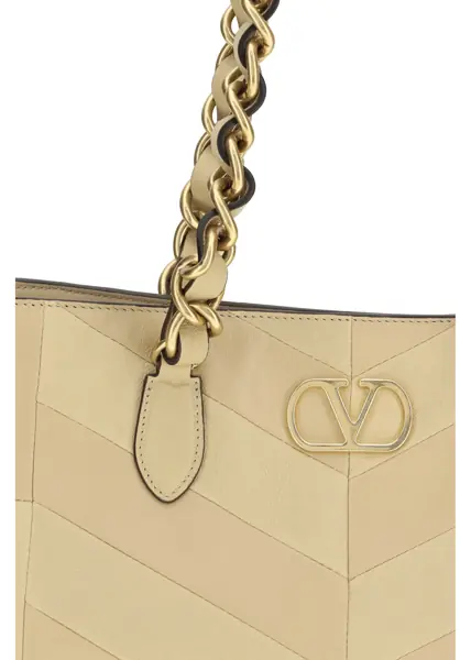 Genti de umar Valentino Garavani Laseine Small Shopping Bag GOLD BEIGE Femei (BM 19751177) 4