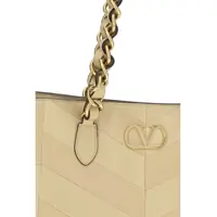 Genti de umar Dama - Genti de umar Valentino Garavani Laseine Small Shopping Bag GOLD BEIGE Femei (BM 19751177) - B-mall.ro