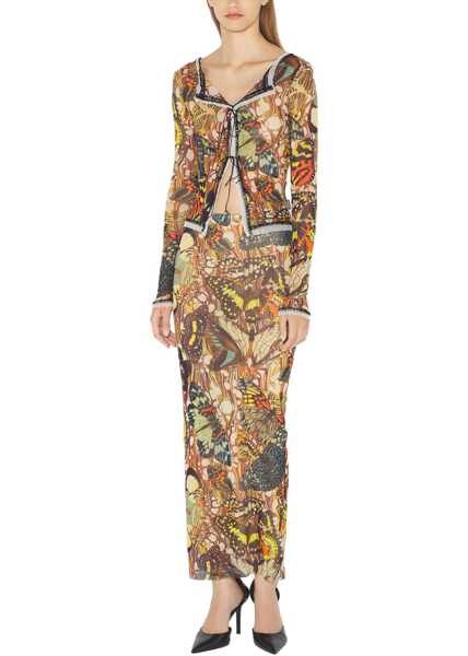 Fuste casual Jean Paul Gaultier Long Skirt With Bow Tie Print MULTICOLOUR Femei (BM 19751186) 2