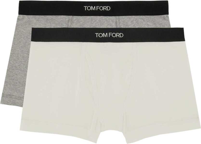 Lenjerie intima Tom Ford Bi-Pack Boxer WHITE Barbati (BM 19751189) 3