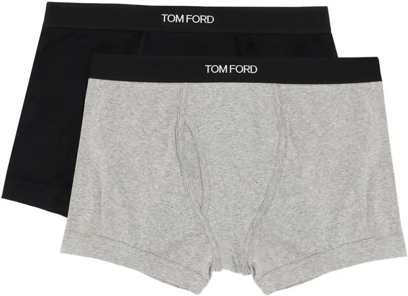 Lenjerie intima Tom Ford Bi-Pack Boxer BLACK Barbati (BM 19751192) 2