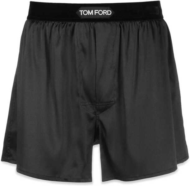 Lenjerie intima Tom Ford Silk Boxers BLACK Barbati (BM 19751216) 4