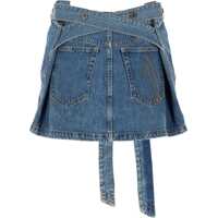 Fuste Dama - Fuste casual THE ATTICO Denim Skirt With Belt BLUE Femei (BM 19751258) - B-mall.ro