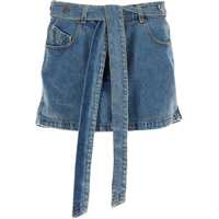 Fuste casual Denim Skirt With Belt Femei