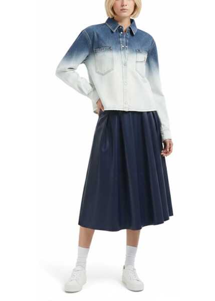 Bluze Marni Shirt With Logo Embroidery DENIM Femei (BM 19751264) 2