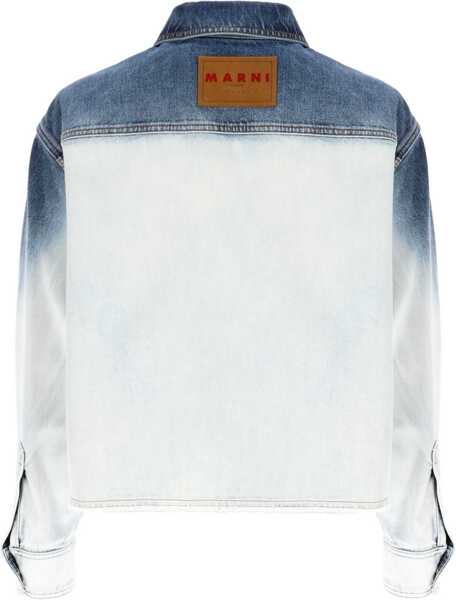 Bluze Marni Shirt With Logo Embroidery DENIM Femei (BM 19751264) 3