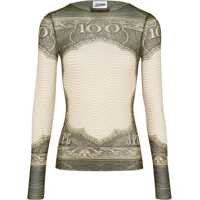 Bluze Top With "Cartouche" Print Femei