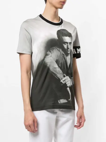Tricouri Dolce & Gabbana Dolce & Gabbana James Dean T-Shirt Black Barbati (BM 19751308) 3