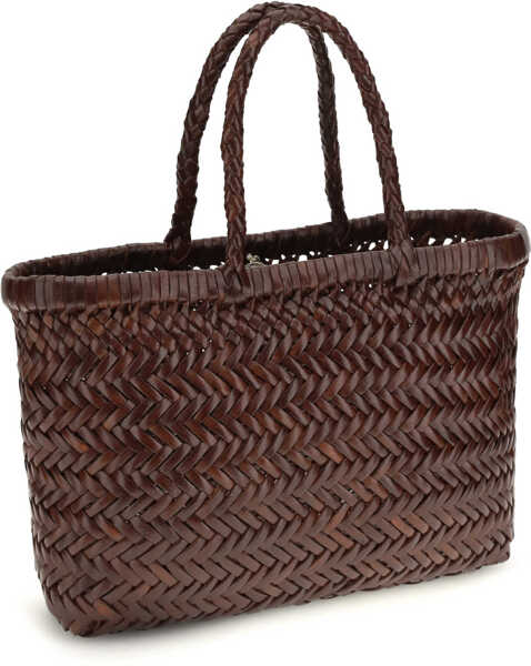 Genti de mana DRAGON DIFFUSION Bamboo Triple Jump Small Handbag BRUCIATO Femei (BM 19751384) 3