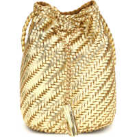 Genti de mana Pompom Double Jumps Bucket Bag Femei