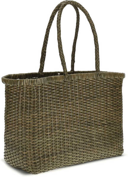 Genti de umar DRAGON DIFFUSION Big Weave Tote Bag KAKI Femei (BM 19751411) 3