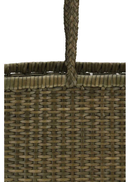 Genti de umar DRAGON DIFFUSION Big Weave Tote Bag KAKI Femei (BM 19751411) 4