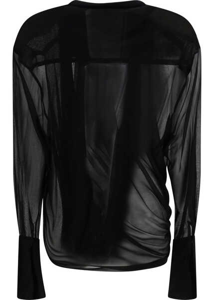 Camasi casual FRANCESCO MURANO Draped Over Shirt 999 Femei (BM 19751438) 2
