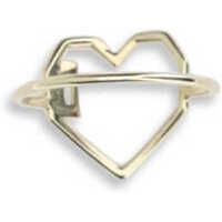 Inele ALIITA Dama - Inele ALIITA Corazon Aquamarine Ring YELLOW GOLD Femei (BM 19751450) - B-mall.ro