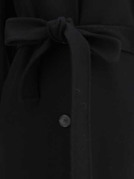 Paltoane AFTERCOAT Knotted long Coat NERO Femei (BM 19751474) 3