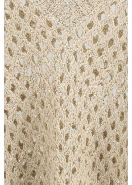 Pulovere casual Brunello Cucinelli Jumper with  Dazzling Net construction 39991412 Femei (BM 19751519) 3