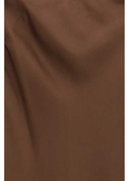 Rochii forteforte Envers satin Column Dress CHOCOLAT Femei (BM 19751534) 3