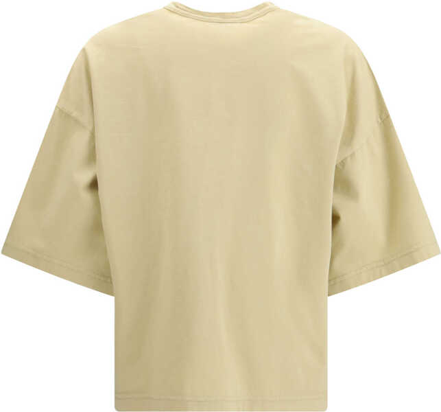 Tricouri forteforte Oversized cotton jersey T-shirt SAND Femei (BM 19751552) 2