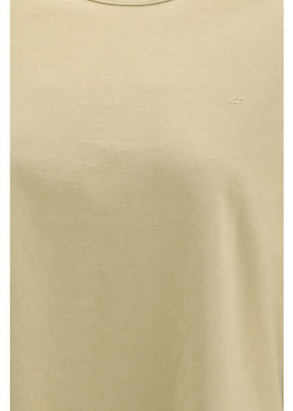 Tricouri forteforte Oversized cotton jersey T-shirt SAND Femei (BM 19751552) 3