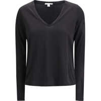 Tricouri Deep V-neck long sleeve T-shirt Femei