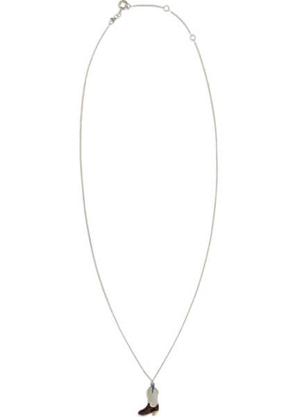 Coliere ALIITA Cowboy Boot Necklace BURGUNDYCOC.WHTSKY BLUE/ Femei (BM 19751561) 2