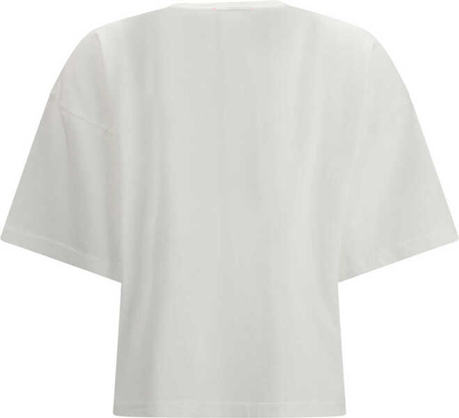 Tricouri forteforte Oversized cotton jersey T-shirt BIANCO Femei (BM 19751564) 2