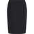 Saint Laurent Satin Pencil Skirt BLACK