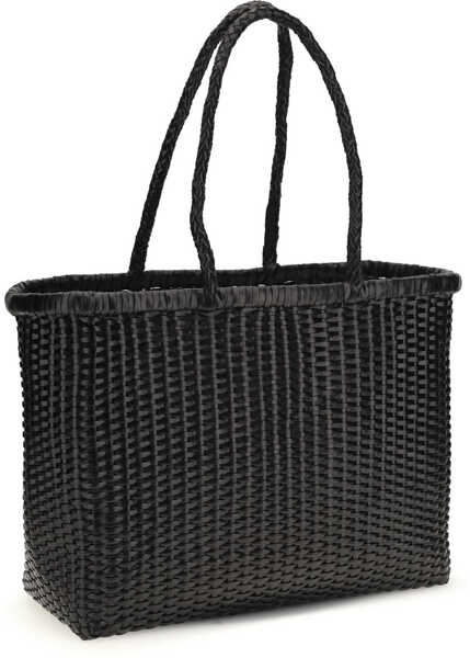 Genti de umar DRAGON DIFFUSION Big Weave Tote Bag BLACK Femei (BM 19751582) 3