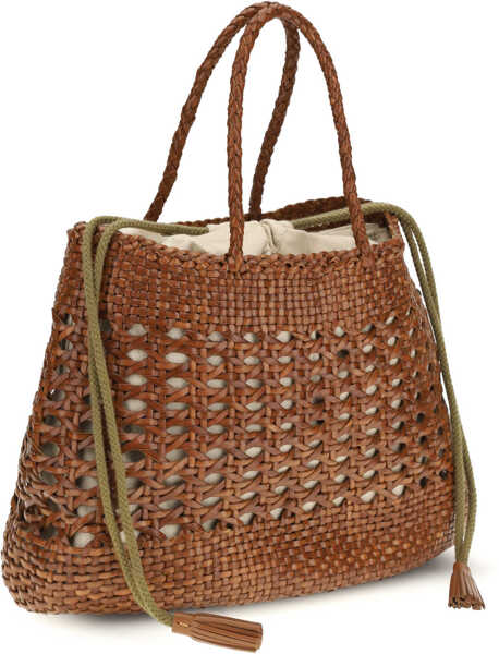 Genti de mana DRAGON DIFFUSION Santo Cano Handbag TAN Femei (BM 19751594) 2