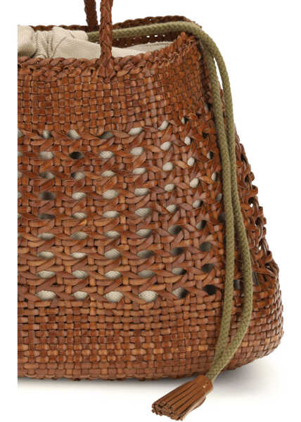 Genti de mana DRAGON DIFFUSION Santo Cano Handbag TAN Femei (BM 19751594) 4