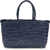 DRAGON DIFFUSION Bamboo Triple Jump Small Handbag NAVY