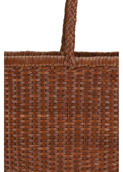 Genti de umar DRAGON DIFFUSION Big Weave Tote Bag TAN Femei (BM 19751606) 4