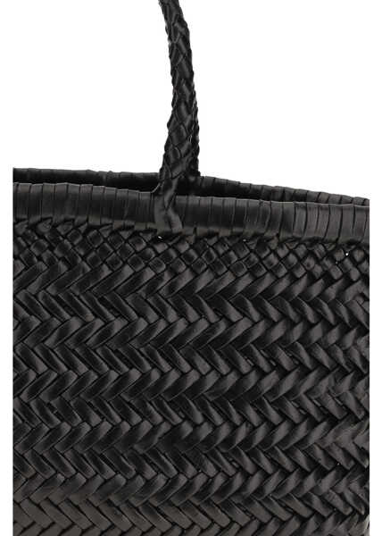 Genti de mana DRAGON DIFFUSION Bamboo Triple Jump Small Handbag BLACK Femei (BM 19751624) 4