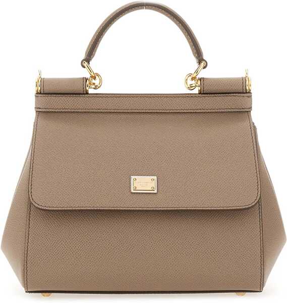 Genti de umar Dolce & Gabbana Borsa Sicily Medium BROWN Femei (BM 19751777) 2
