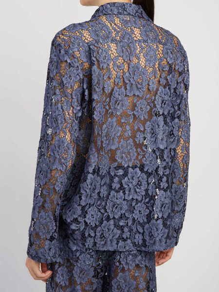 Camasi FEDERICA TOSI Lace Shirt BLUE Femei (BM 19751834) 2