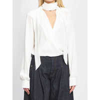 Camasi Blusa Incrociata Con Sciarpina Femei