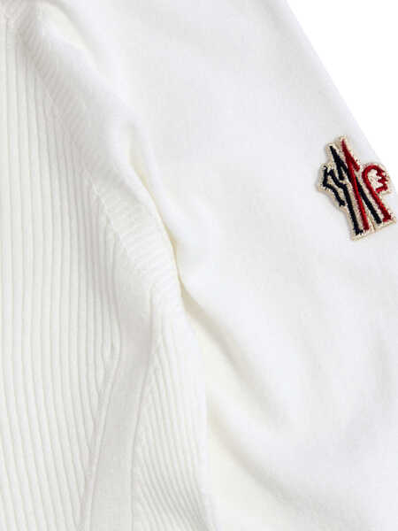 Pulovere casual Moncler Grenoble Knitted Crew Neck Sweater. WHITE Femei (BM 19751849) 2