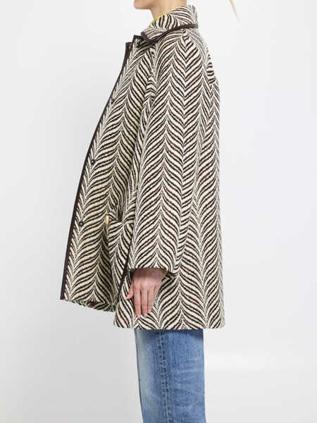 Paltoane Valentino Garavani Animalier Peacoat WHITE Femei (BM 19751858) 3