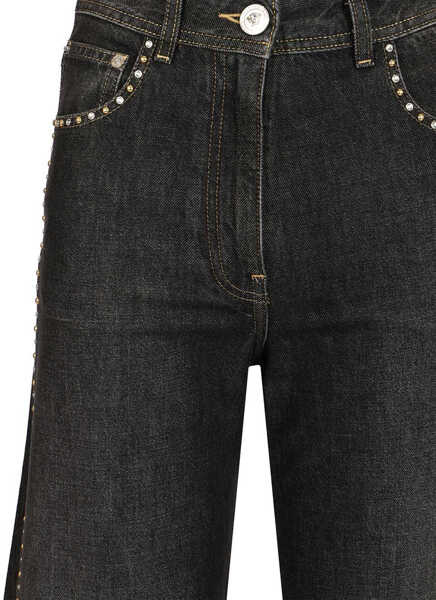 Blugi Versace Jeans With Studs BLACK Femei (BM 19751861) 4