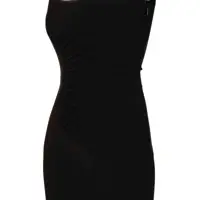 Rochii Dama - Rochii elegante Versace Midi Dress In Jersey Crepe Stretch BLACK Femei (BM 19751870) - B-mall.ro