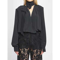 Bluze Cross-Over Blouse With Scarf Femei