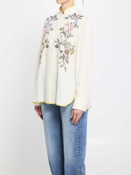 Camasi Valentino Garavani Linen Shirt With Embroidery WHITE Femei (BM 19751891) 2