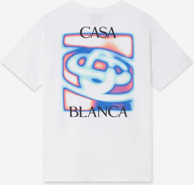 Tricouri Casablanca Heat Map Print T-Shirt WHITE Barbati (BM 19751903) 3