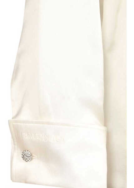 Camasi Balenciaga Ivory Wrap Shirt WHITE Femei (BM 19751915) 4