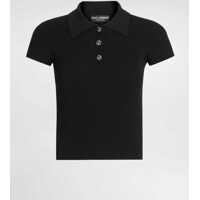Bluze Ribbed Polo-Style Top Femei