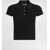 Dolce & Gabbana Ribbed Polo-Style Top BLACK