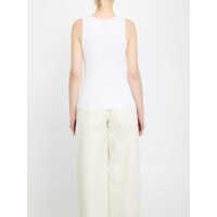 Bluze Dolce & Gabbana Dama - Bluze Dolce & Gabbana Ribbed Tank Top With Dg WHITE Femei (BM 19751927) - B-mall.ro