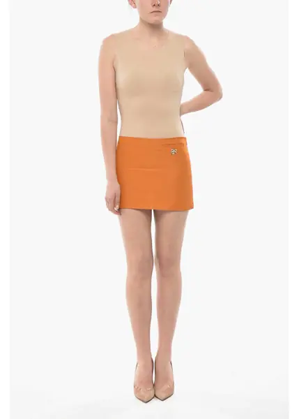 Body-uri Maison Margiela Mm4 Cotton-Blend Bodysuit With Raw-Edge Trims Pink Femei (BM 19752050) 4