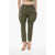 DSQUARED2 Stretch Cotton Cargo Pants With Lace-Up Detail Green