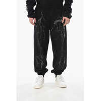 Pantaloni casual Brushed Cotton Joggers Sotrm With Crystals Barbati